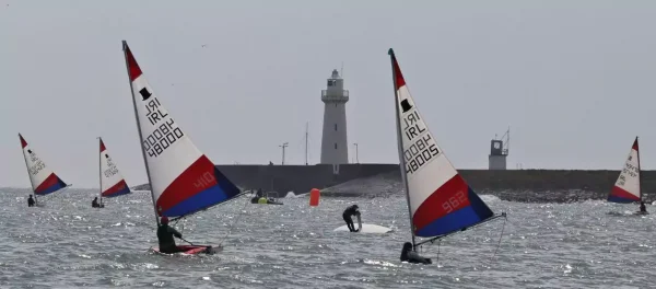 DSC toppers sailing past Donaghadee lighthouse