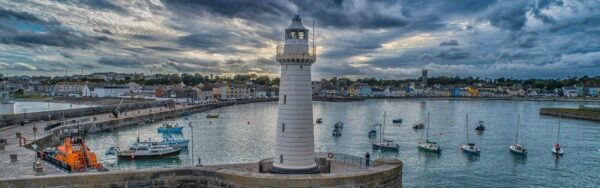 View across Donaghadee Harbour from lighthouse
