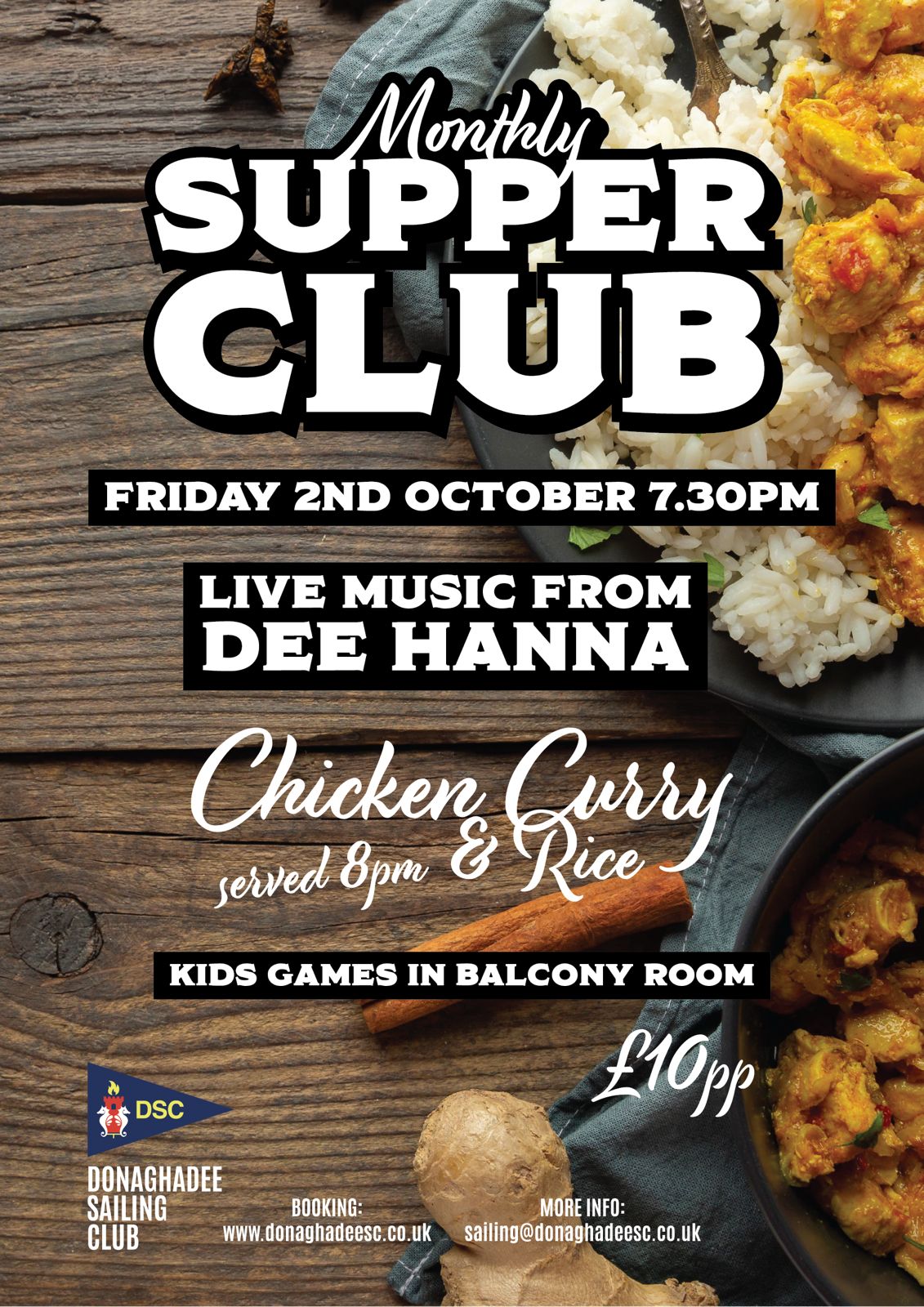SUPPER CLUB - October 2nd